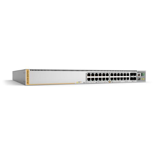 Allied Telesis AT x530-28GPXm - Switch - L3 - gestito - 20 x 10/100/1000 (PoE+) + 4 x 100/1000/2.5G/5G (PoE+) + 4 x 10 Gigabit Ethernet / 1 Gigabit Ethernet SFP+ - montabile su rack - PoE+ (720 W) - con 1 anno Assistenza di copertura di rete